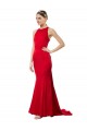 Sleeveless Halter Neck Open Back Stretch Crepe Mermaid Formal Evening Gown / Bridesmaid Dress Brisbane