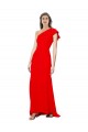 Sleeveless Red One Shoulder Stretch Crepe Mermaid Formal Dress / Bridesmaid Dress Brisbane