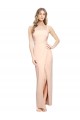 Sleeveless Square Neck Stretch Crepe Sheath Formal Evening Gown / Prom Dress / Bridesmaid Dress Brisbane