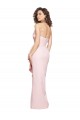 Sleeveless Pink Strapless Low Back Stretch Crepe Sheath Formal Dress / Bridesmaid Dress Brisbane