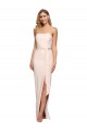 Sleeveless Nude Strapless Low Back Stretch Crepe Sheath Formal Evening Gown / Prom Dress / Bridesmaid Dress Brisbane