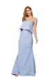 Sleeveless Strapless Low Back Stretch Crepe A-Line Formal Dress / Bridesmaid Dress Brisbane