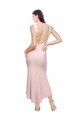 Sleeveless High Neck Low Back Stretch Crepe Sheath High Low Evening Gown / Prom Dress / Bridesmaid Dress Brisbane