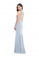 Sleeveless Bow Neck Open Back Stretch Crepe Trumpet Semi Formal Evening Dress / Prom Dress / Bridesmaid Dress Brisbane