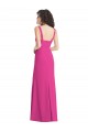 Sleeveless Square Neck Low Back Stretch Crepe Trumpet Semi Formal Evening Dress / Prom Dress / Bridesmaid Dress Brisbane