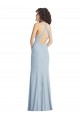 Sleeveless Halter Neck Criss Cross Back Stretch Crepe Trumpet Formal Evening Gown / Prom Dress / Bridesmaid Dress Brisbane