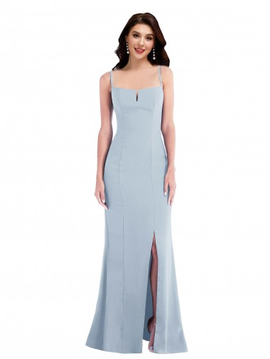 Sleeveless Spaghetti Straps Stretch Crepe Trumpet Formal Evening Gown / Prom Dress / Bridesmaid Dress Brisbane