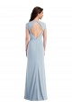 Cap Sleeves Open Back Stretch Crepe Trumpet Formal Evening Gown / Prom Dress / Bridesmaid Dress Brisbane