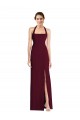 Sleeveless Halter Neck Open Back Stretch Crepe Trumpet Semi Formal Evening Dress / Prom Dress / Bridesmaid Dress Brisbane