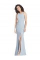 Sleeveless Halter Neck Criss Cross Open Back Stretch Crepe Trumpet Evening Dress / Bridesmaid Dress Brisbane