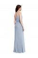 Sleeveless Spaghetti Straps V-Back Stretch Crepe Sheath Formal Evening Gown / Prom Dress / Bridesmaid Dress Brisbane