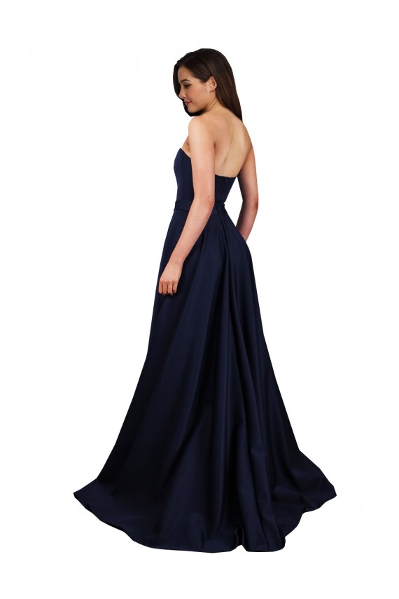 Sleeveless Sweetheart Low Back Stretch Crepe A-Line Formal Dress / Bridesmaid Dress Brisbane