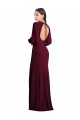 Puff Sleeves Bateau Neck Open Back Stretch Crepe Trumpet Formal Dress / Bridesmaid Dress Brisbane
