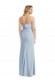 Sleeveless Light Sky Blue Strapless Low Back Stretch Crepe Trumpet Semi Formal Evening Dress / Prom Dress / Bridesmaid Dress Brisbane