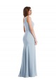 Sleeveless Light Sky Blue One Shoulder Stretch Crepe Trumpet Formal Evening Gown / Prom Dress / Bridesmaid Dress Brisbane