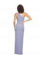 Sleeveless Smoke Blue One Shoulder Stretch Crepe Sheath Formal Evening Gown / Prom Dress / Bridesmaid Dress Brisbane