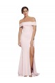 Sleeveless Pink Square Neck Low Back Stretch Crepe Sheath Formal Evening Gown / Prom Dress / Bridesmaid Dress Brisbane