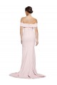 Sleeveless Pink Square Neck Low Back Stretch Crepe Sheath Formal Evening Gown / Prom Dress / Bridesmaid Dress Brisbane