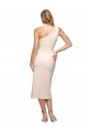 Sleeveless Nude One Shoulder Stretch Crepe Sheath Formal Evening Gown / Prom Dress / Bridesmaid Dress Brisbane