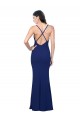 Sleeveless V-Neck Low Back Stretch Crepe Sheath Formal Dress / Bridesmaid Dress Brisbane