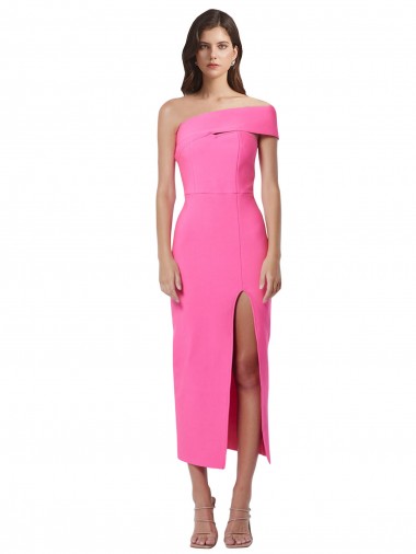 Sleeveless One Shoulder Stretch Crepe Sheath Evening Gown / Prom Dress / Bridesmaid Dress Brisbane