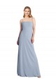 Sleeveless Square Neck Criss Cross Open Back Stretch Crepe A-Line Prom Dress / Bridesmaid Dress Brisbane