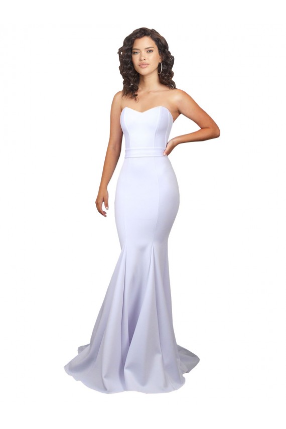 Sleeveless Sweetheart Stretch Crepe Mermaid Beach Wedding Dresses Brisbane