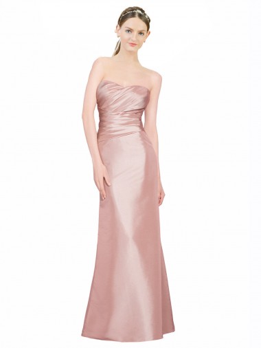 Sleeveless Sweetheart Low Back Stretch Satin A-Line Formal Evening Gown / Prom Dress / Bridesmaid Dress Brisbane