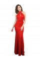 Sleeveless Halter Neck Keyhole Back Stretch Satin Mermaid Formal Evening Gown / Prom Dress / Bridesmaid Dress Brisbane