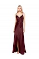 Sleeveless Spaghetti Straps Stretch Satin A-Line Bridesmaid Dress / Evening Dress Brisbane