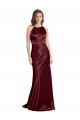 Sleeveless Spaghetti Straps Stretch Satin A-Line Formal Evening Gown / Prom Dress / Bridesmaid Dress Brisbane