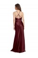 Sleeveless Spaghetti Straps Stretch Satin A-Line Formal Evening Gown / Prom Dress / Bridesmaid Dress Brisbane
