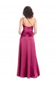 Sleeveless One Shoulder Open Back Stretch Satin A-Line Formal Evening Gown / Prom Dress / Bridesmaid Dress Brisbane
