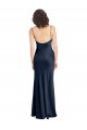 Sleeveless Cowl Neck Open Back Stretch Satin A-Line Black Tie Evening Gown / Prom Dress / Bridesmaid Dress Brisbane