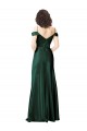 Sleeveless Off the Shoulder V-Back Stretch Satin A-Line Formal Evening Gown / Prom Dress / Bridesmaid Dress Brisbane