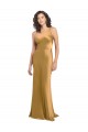 Sleeveless One Shoulder Stretch Satin A-Line Formal Evening Gown / Prom Dress / Bridesmaid Dress Brisbane