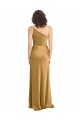 Sleeveless One Shoulder Stretch Satin A-Line Formal Evening Gown / Prom Dress / Bridesmaid Dress Brisbane