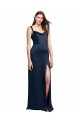 Sleeveless Cowl Neck Low Back Stretch Satin A-Line Formal Evening Gown / Prom Dress / Bridesmaid Dress Brisbane