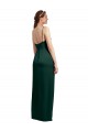 Sleeveless Spaghetti Straps Low Back Stretch Satin Column Formal Evening Gown / Prom Dress / Bridesmaid Dress Brisbane
