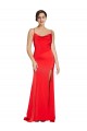 Sleeveless Cowl Neck Low Back Stretch Satin Sheath Formal Evening Gown / Prom Dress / Bridesmaid Dress Brisbane