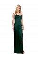 Sleeveless Hunter Scoop Neck Stretch Satin A-Line Formal Evening Gown / Prom Dress / Bridesmaid Dress Brisbane