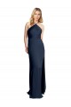 Sleeveless Halter Neck Criss Cross Open Back Stretch Satin A-Line Formal Evening Gown / Prom Dress / Bridesmaid Dress Brisbane