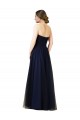 Sleeveless Dark Navy Sweetheart Tulle A-Line Bridesmaid Dress / Evening Dress Brisbane