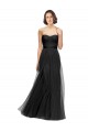 Sleeveless Black Sweetheart Tulle A-Line Bridesmaid Dresses Brisbane