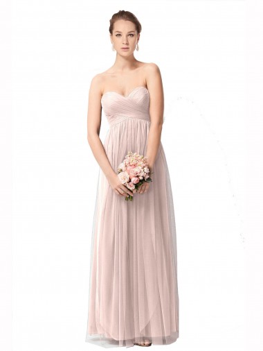 Cap Sleeves Sweetheart Tulle A-Line Bridesmaid Dress Brisbane