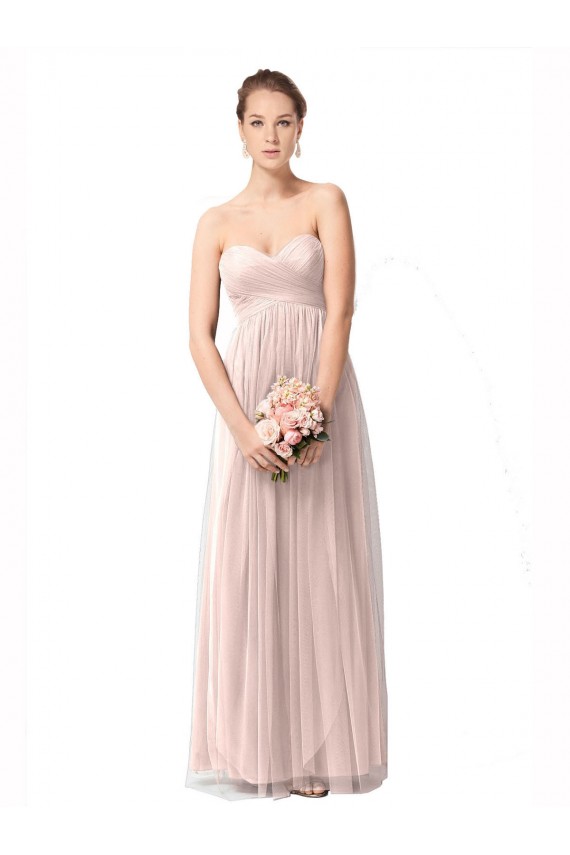 Cap Sleeves Sweetheart Tulle A-Line Bridesmaid Dress Brisbane