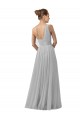 Sleeveless One Shoulder Tulle A-Line Bridesmaid Gown Brisbane