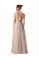 Sleeveless Spaghetti Straps Keyhole Back Tulle A-Line Formal Dress / Bridesmaid Dress Brisbane