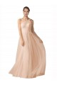 Sleeveless Spaghetti Straps Keyhole Back Tulle A-Line Formal Dress / Bridesmaid Dress Brisbane