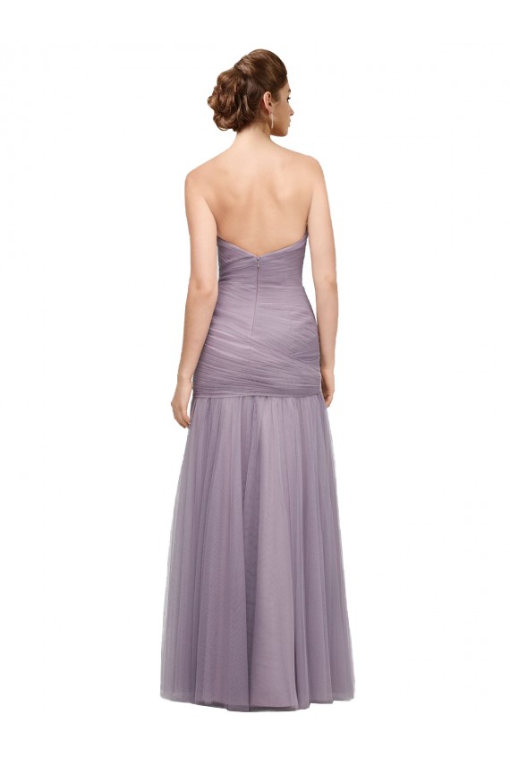 Sleeveless Heather Sweetheart Tulle Mermaid Bridesmaid Dress Brisbane